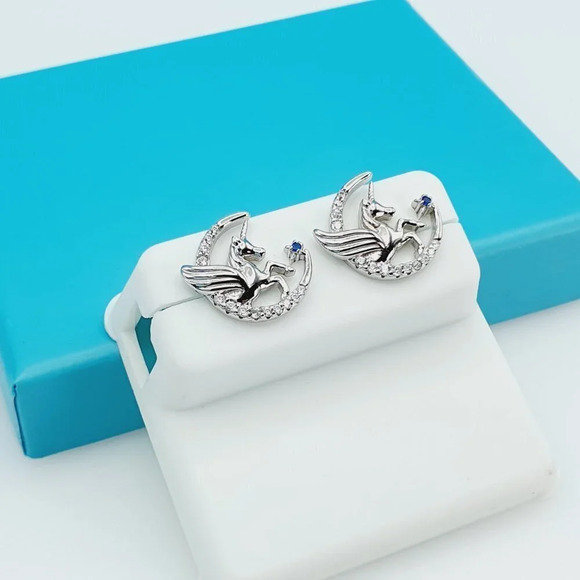 "925 Sterling Silver CZ Beautiful Earrings for Women, 1USPAR4128 - Picture 9 of 11